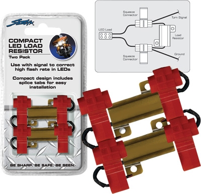 COMPACT LED LOAD RESISTOR 2/PK